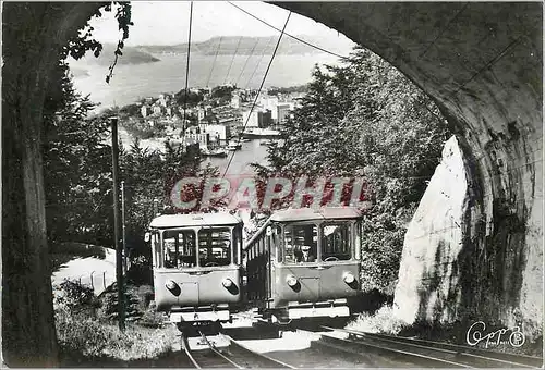 Moderne Karte Bergen the Funicular Running from the Center