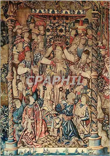 Cartes postales moderne Reims Palais du Tau Sacre du Roi Clovis Tapisserie Laine et Soie Tournai XVe S