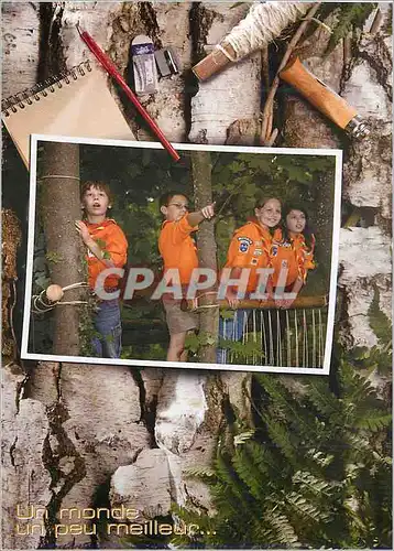 Cartes postales moderne Un Monde Un peu Meilleur Scouts Guides de France