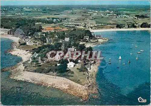 Moderne Karte Carnac Plage (Morbihan) Vue Generale aerienne Pointe Churchill
