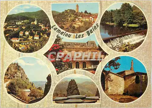 Moderne Karte Lamalou les Bains (Herault) et ses envirosns Touristiques En Parcourant le Languedoc
