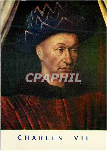 Moderne Karte Charles VII Le Victorieux (1403 1461) Les Portraits Historiques Roi de France 1422 a 1461