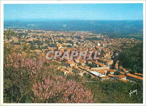 Moderne Karte Mazamet (Tarn) Couleurs et Lumiere de France Vue Generale