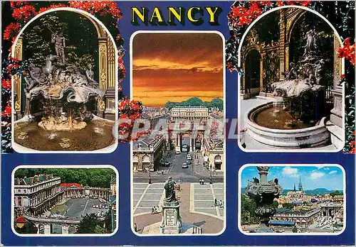 Moderne Karte Nancy (Meurthe et Moselle) La Place Stanislas Batie entre 1752 et 1756 sur les plans d'Emmanuel