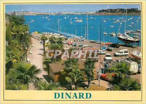 Cartes postales moderne Dinard La Cote d'Emeraude Couleurs de Bretagne Le Centre Nautique et le Port de Plaisance Bateau