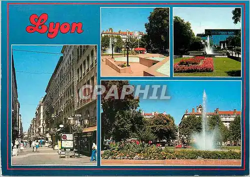 Moderne Karte Lyon Place Carnot Rue Victor Huggo