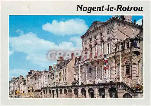 Moderne Karte Nogent le Rotrou (E et L) La Place St Pol et la Mairie