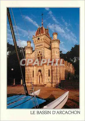 Moderne Karte Le Bassin d'Arcachon (Gironde) La Chapelle de la Ville Algerienne