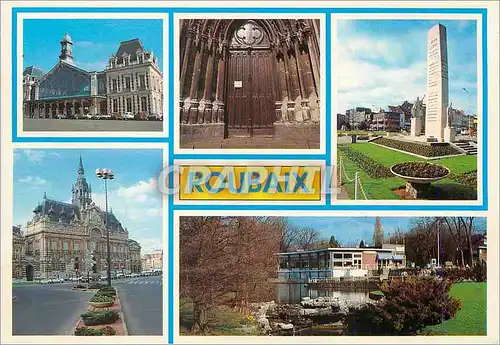 Moderne Karte Roubaix Nord Particularites Touristiques