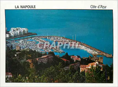 Moderne Karte La Napoule Le Nouveau Port Cote d'Azur Bateaux