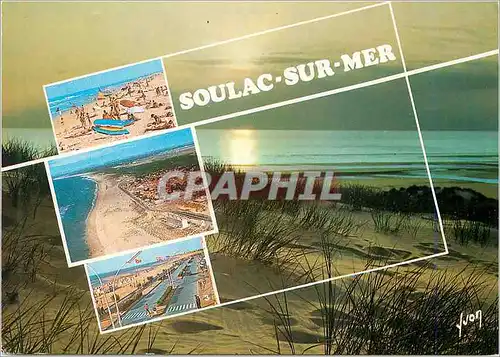 Cartes postales moderne Soulac sur Mer (Gironde) Cote Aquitaine Couleurs et Lumiere de France La Plage sur l'Ocean Vue G