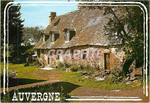 Moderne Karte Maison d'Auvergne au Toit de Lauzes