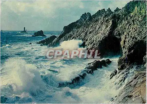 Moderne Karte La Pointe du Raz (Finistere) La Bretagne Tempete d'Equinoxe