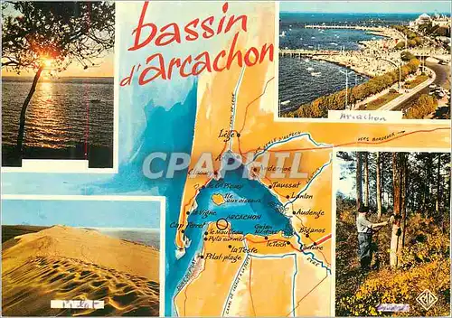 Cartes postales moderne Bassin d'Arcachon Cote d'Argent Pilat Arcachon
