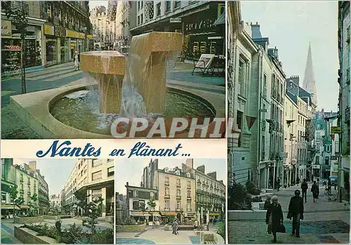 Cartes postales moderne Nantes en Flanant (Loire Atlantique) Cree au Coeur meme de la Ville