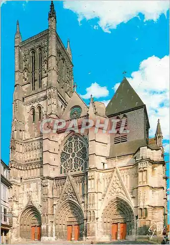 Cartes postales moderne Meaux (Seine et Marne) La Cathedrale Saint Etienne (Facade Ouest) edifiee en fin du XIIe Siecle