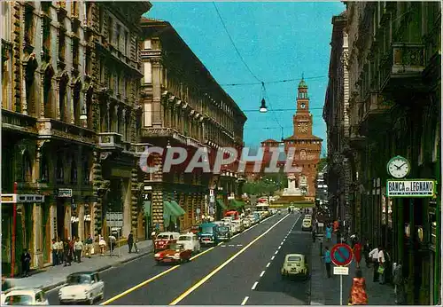 Cartes postales moderne Milano Rue Dante