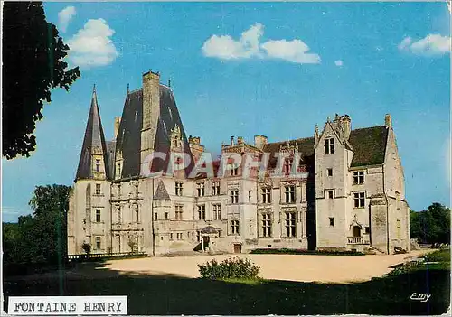 Cartes postales moderne Fontaine Henry (Calvados) La Normandie Pittoresque Le Chateau (XVe et XVVIe Siecles) Chef d'Oeuv