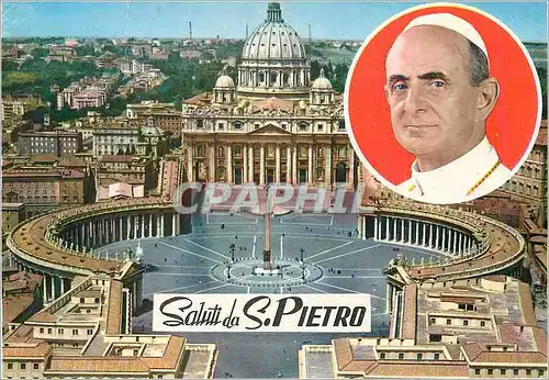 Cartes postales moderne Saluti da S Pietro Pape