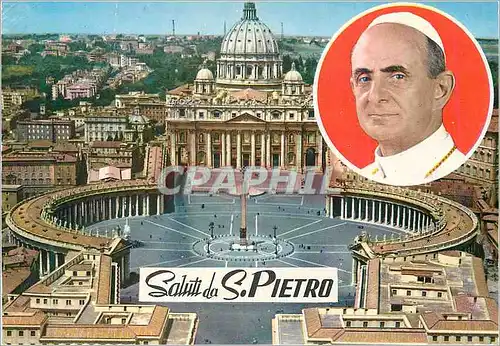 Moderne Karte Saluti da S Pietro Pape