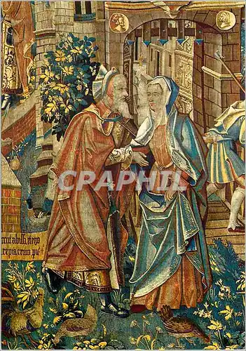 Cartes postales moderne Cathedrale de Reims Tapisseries de la Vie de la Vierge Mariage d'Anne et de Joachim Parents de l