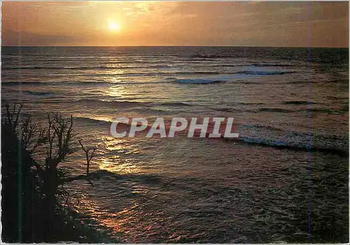 Cartes postales moderne Cote Atlantique Coucher de Soleil