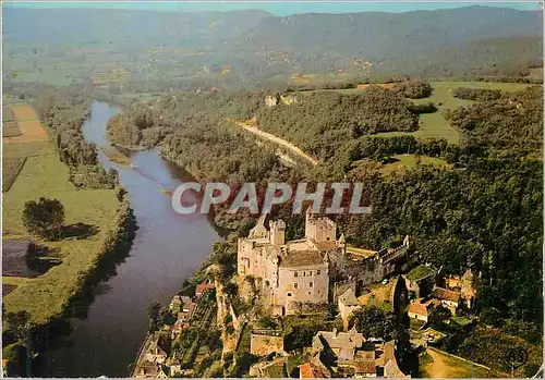 Cartes postales moderne Chateaux en Perigord Vallee de la Dordogne Site et Chateau de Beynac (XIIIe S) vus du Ciel