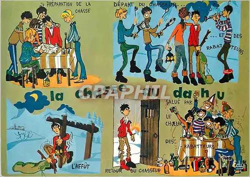 Cartes postales moderne Images de Chez nous La Chasse au Dahu