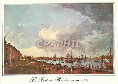 Cartes postales moderne Le Port de Bordeaux en 1850