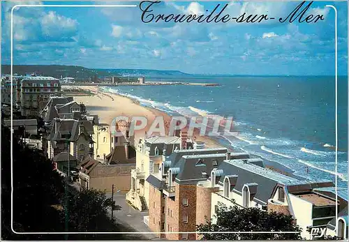 Cartes postales moderne Trouville sur Mer (Calvados) Vue Generale du Front de Mer