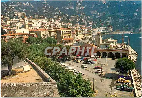 Moderne Karte Villefranche sur Mer (Alpes Maritimes) Arrivee sur le Port