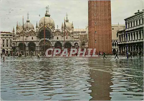 Moderne Karte Venezia Place St Mark Maree Haute