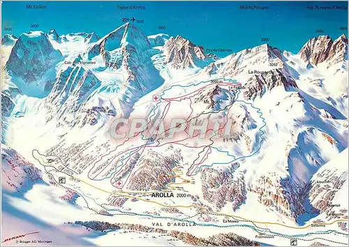 Cartes postales moderne Valais Arolla 2000 m Val d'Herens