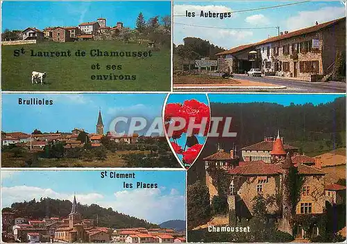 Cartes postales moderne Saint Laurent de Chamousset (Rhone) et ses Environs