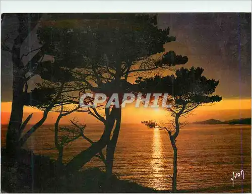 Cartes postales moderne Crepuscule sur la Mer Couleurs et Lumiere de France