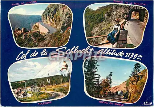 Moderne Karte Souvenir de la Schlucht (alt 1139 m)