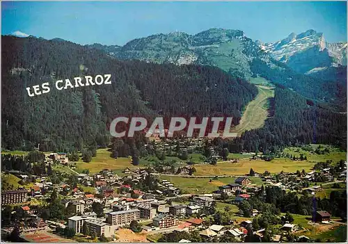 Moderne Karte Les Carroz (Haute Savoie) altitude 1140 2100 m