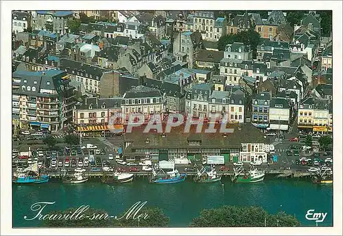Moderne Karte Trouville sur Mer (Calvados) (XIIIe et XVe S) En Normandie Le Port et les Halles Bateaux