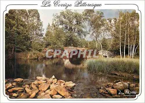 Moderne Karte La Correze Pittoresque Pont Romain de Varieras