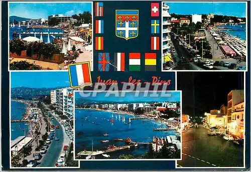 Cartes postales moderne Juan les Pins La Cote d'Azur La Plage Bond Point du Debarcadere et la Plage Avenue Guillaumont V