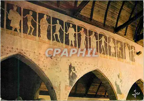 Cartes postales moderne Kermaria en Isquit (C du N) la Bretagne en Couleurs Fresque du XVe Siecle representant la Danse