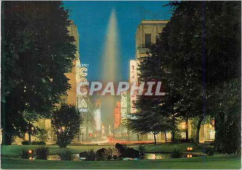 Cartes postales moderne Torino Rue de Rome la Nuit