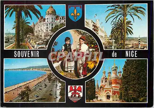 Moderne Karte Souvenir de Nice Enfants Folklore