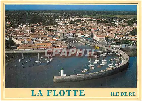 Cartes postales moderne Ile de Re La Flotte Image de la Charente Maritime Vue Generale du Port Bateaux