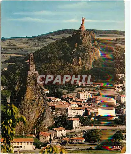 Cartes postales moderne Le Puy en Velay Les Rochers St Michel et Corneille
