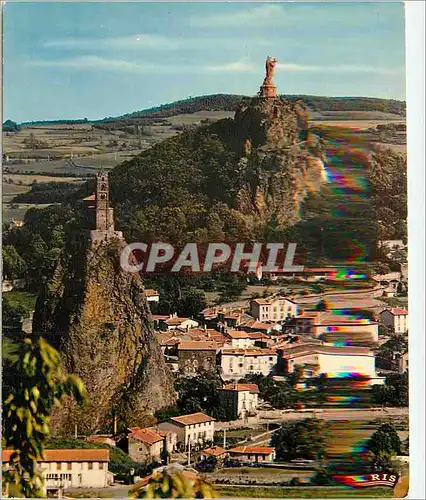 Moderne Karte Le Puy en Velay Les Rochers St Michel et Corneille