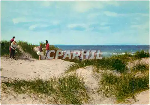 Moderne Karte Cote d'Opale Les Dunes et la Mer