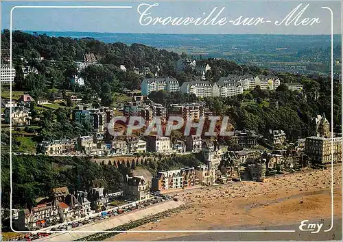 Cartes postales moderne Trouville sur Mer (Calvados) Vue Generale aerienne du front de mer et des Residences