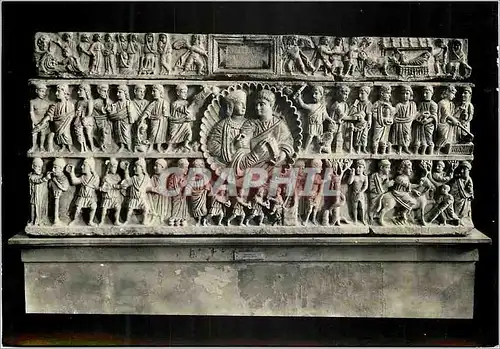 Moderne Karte Museo Nazionale di Siracusa Sarcofago in Marmo di Arte Paleocristiana