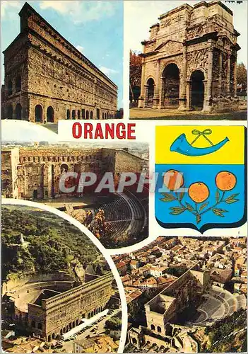 Moderne Karte Orange (Vaucluse) Le Theatre Antique et son Mur Monumental L'Arc de Triomphe ou Arc Marius eleve